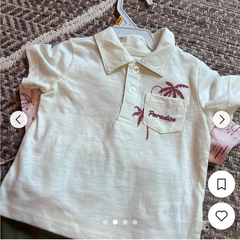 NWT Bearpaw Toddler Boy 2 Piece Set New Size 3T